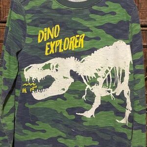 Wonder Nation Dino Explorer Camo Long Sleeve Tee